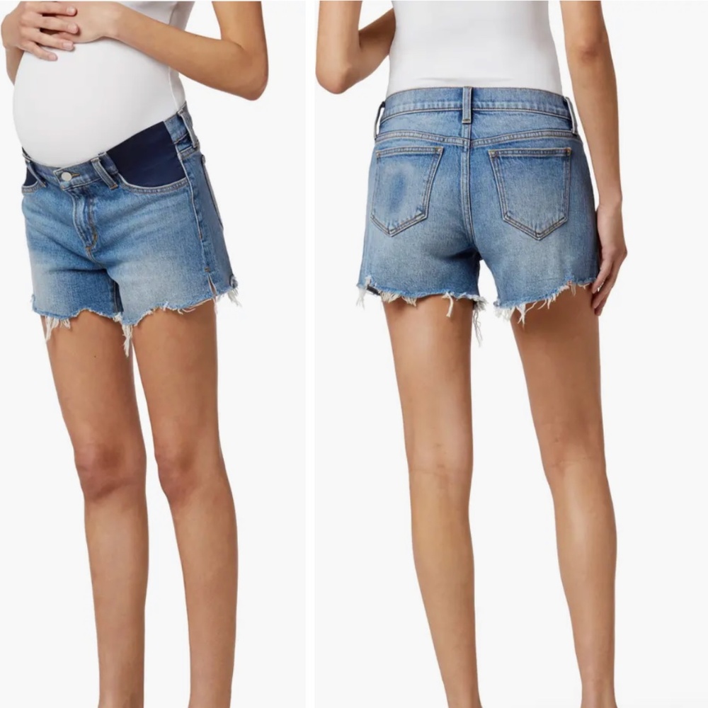NWT Joe’s Jeans Ozzie Frayed Maternity Shorts